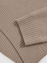 Oatmeal Neutra - Reiss Brooklyn Wool-Cashmere Roll-Neck Jumper - Imagem 6 de 6