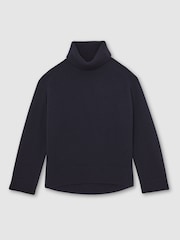 Marinha - Reiss Brooklyn Wool-Cashmere Roll-Neck Jumper - Imagem 2 de 8