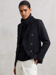 Marinha - Reiss Brooklyn Wool-Cashmere Roll-Neck Jumper - Imagem 3 de 8