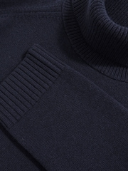 Marinha - Reiss Brooklyn Wool-Cashmere Roll-Neck Jumper - Imagem 8 de 8