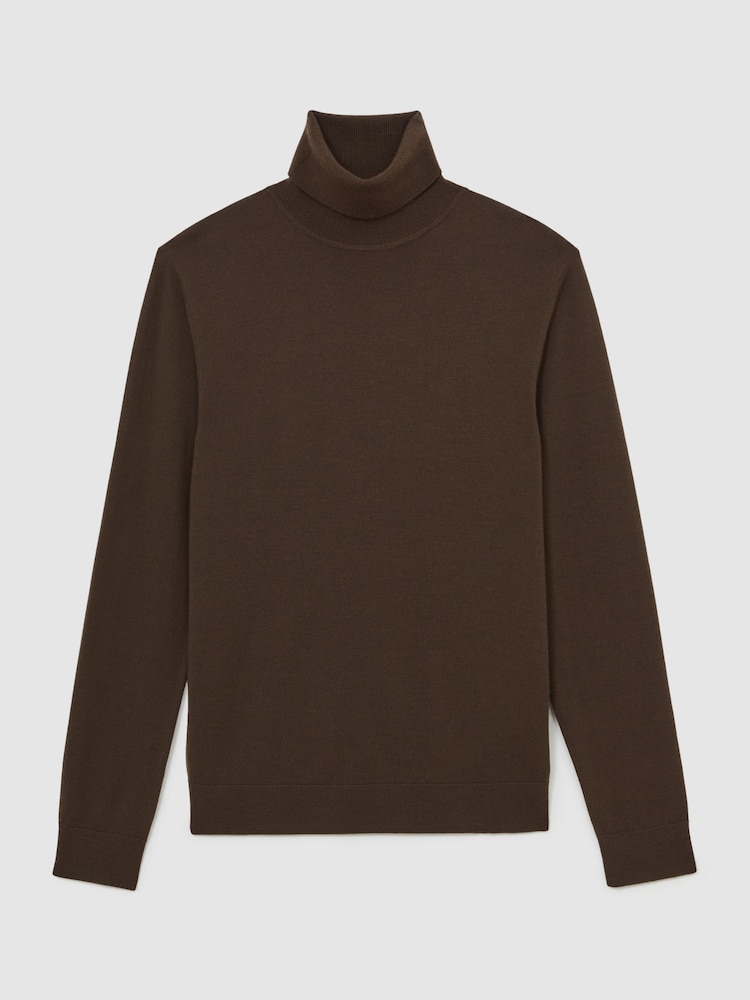 Reiss Chocolate Brown Caine Jumper - Image 2 of 7