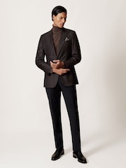 Reiss Chocolate Brown Caine Jumper - Image 4 of 7