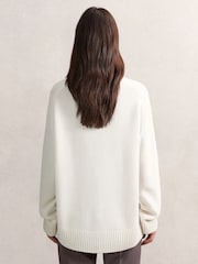 Creme - Reiss Brooklyn Wool-Cashmere Roll-Neck Jumper - Bild 3 von 6