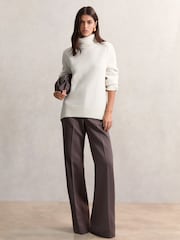 Creme - Reiss Brooklyn Wool-Cashmere Roll-Neck Jumper - Bild 5 von 6