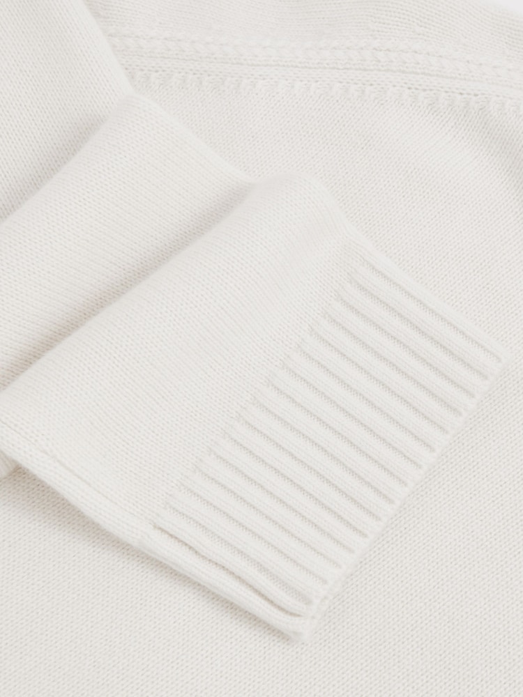 Creme - Reiss Brooklyn Wool-Cashmere Roll-Neck Jumper - Bild 6 von 6