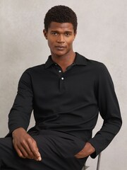 Reiss Black Tivolli Polo Shirt - Image 1 of 6