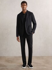 Reiss Black Tivolli Polo Shirt - Image 3 of 6