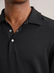 Reiss Black Tivolli Polo Shirt - Image 4 of 6