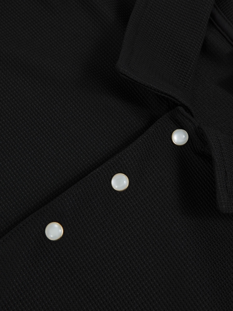 Reiss Black Tivolli Polo Shirt - Image 6 of 6