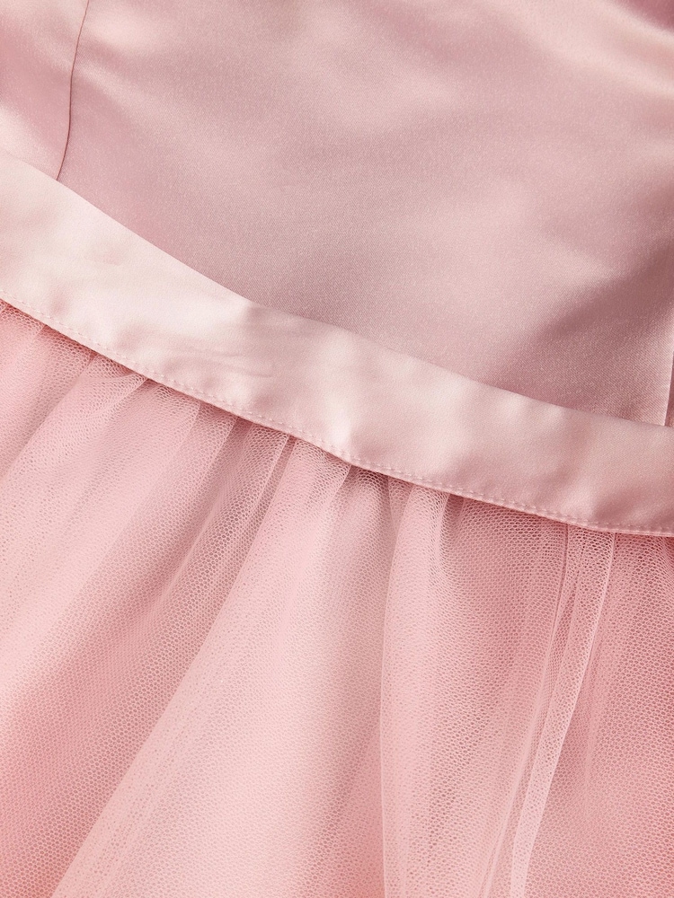 Monsoon Pink Tulle Bridesmaid Dress - Image 3 of 3