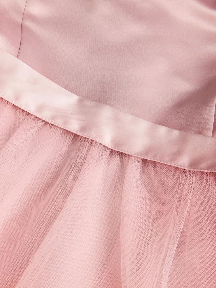 Monsoon Dusky Pink Tulle Bridesmaid Dress - Image 4 of 4 Monsoon Dusky Pink Tulle Bridesmaid Dress - Image 4 of 4
