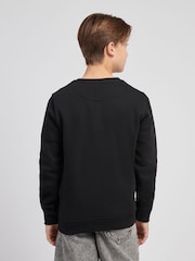 Lee Black Boys Wobbly Graphic Crew Sweatshirt - Image 2 of 5