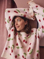 Pink Cherries Knitted Jumper - Image 4 of 8