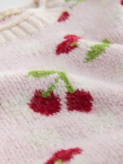 Pink Cherries Knitted Jumper - Image 7 of 8