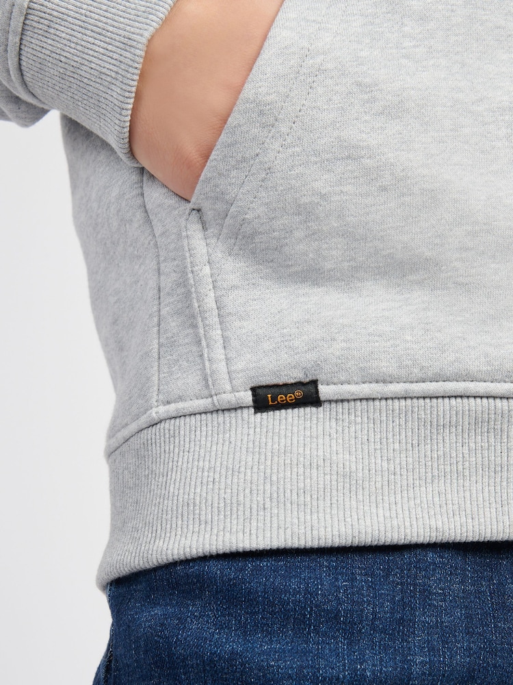 Lee Grey Wobbly Graphic Print Hoodie - Image 6 of 6 Lee Grey Wobbly Graphic Print Hoodie - Image 6 of 6