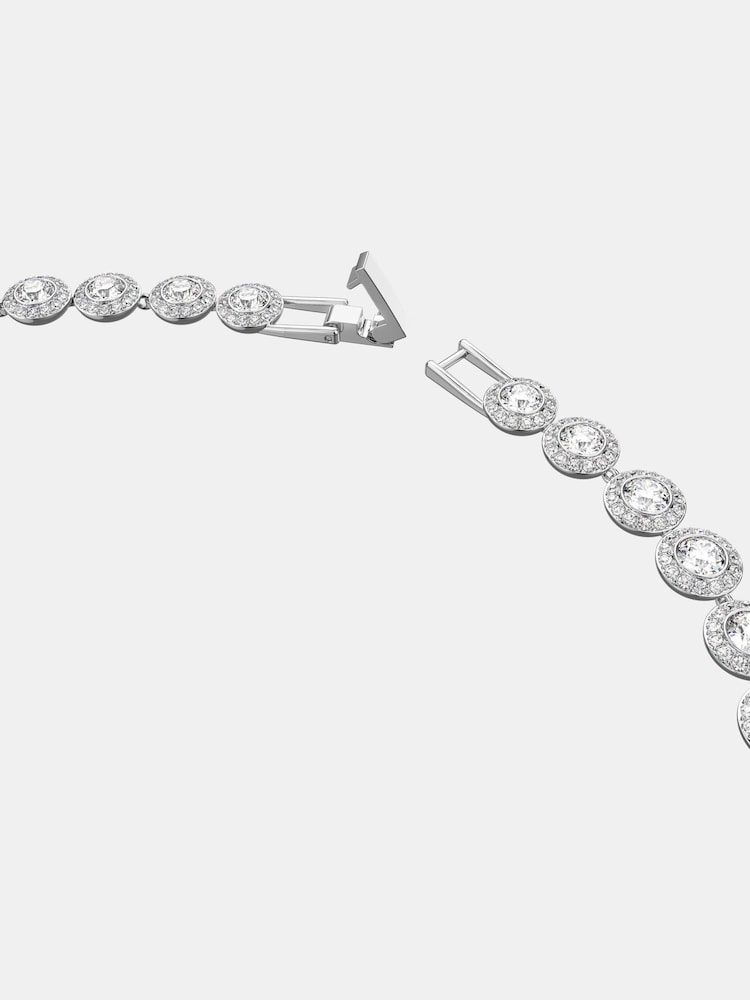 Swarovski Silver Una Round Cut Rhodium Plated Angelic Jewellery Set - Image 2 of 7