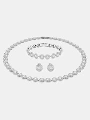 Swarovski Silver Una Round Cut Rhodium Plated Angelic Jewellery Set - Image 6 of 7