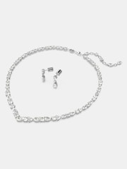 Swarovski Silver Mesmera Mixed Cuts Rhodium Plated Jewellery Set - Image 2 of 8