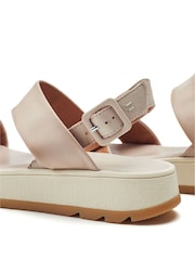Moda in Pelle Inked Sporty Softee Brown Sandals - Image 4 of 4