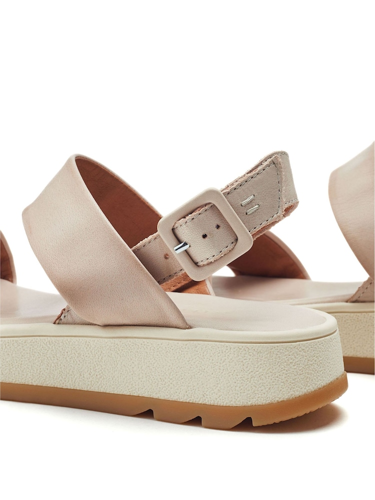 Moda in Pelle Inked Sporty Softee Brown Sandals - Image 4 of 4