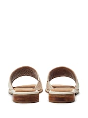 Moda in Pelle Animal Print Ferula Flat Studded Mules - Image 3 of 4