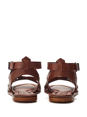 Moda in Pelle Broderie Hem Cheesecloth Sandals - Image 3 of 4