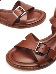 Moda in Pelle Broderie Hem Cheesecloth Sandals - Image 4 of 4