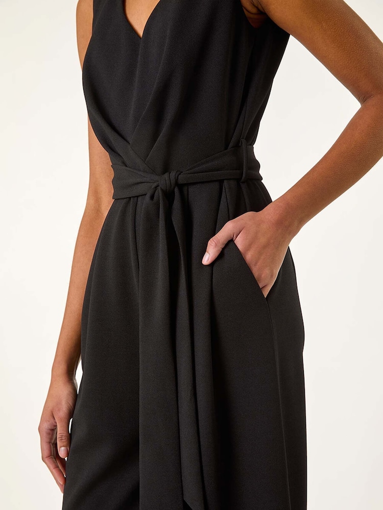 Roman Pleated Wide Leg Stretch Jumpsuit - Изображение 5 из 5