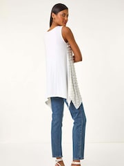 Roman White Frill Detail Tunic Top - Image 3 of 5