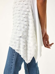 Roman White Frill Detail Tunic Top - Image 5 of 5