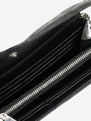Christian Dior Black 2014 Silver Hardware Patent Lady Wallet On Chain - Image 3 of 6