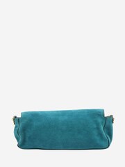 Fendi Blue Suede Mamma Baguette Bag - Image 2 of 8