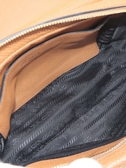 Prada Brown Vitello Phenix Leather Shoulder Bag - Image 6 of 9