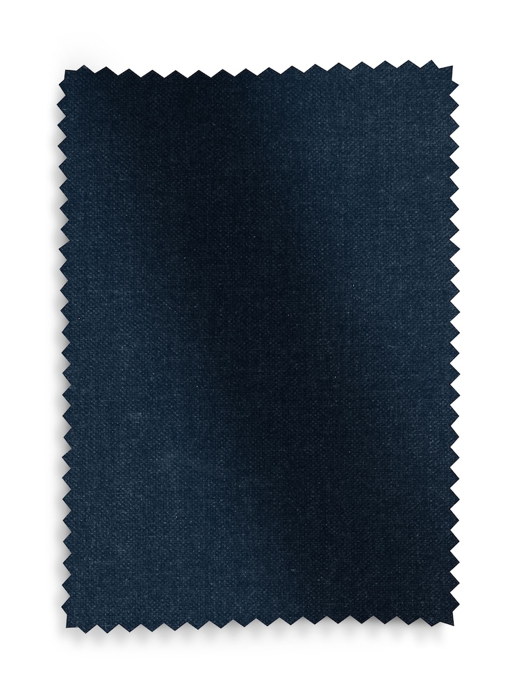 Dark Blue Opulent Chenille Upholstery Swatch - Image 1 of 1