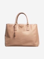 Prada Pink Saffiano Leather Galleria Top Handle Bag - Image 4 of 9