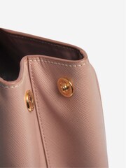 Prada Pink Saffiano Leather Galleria Top Handle Bag - Image 8 of 9