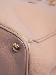 Prada Pink Saffiano Leather Galleria Top Handle Bag - Image 9 of 9