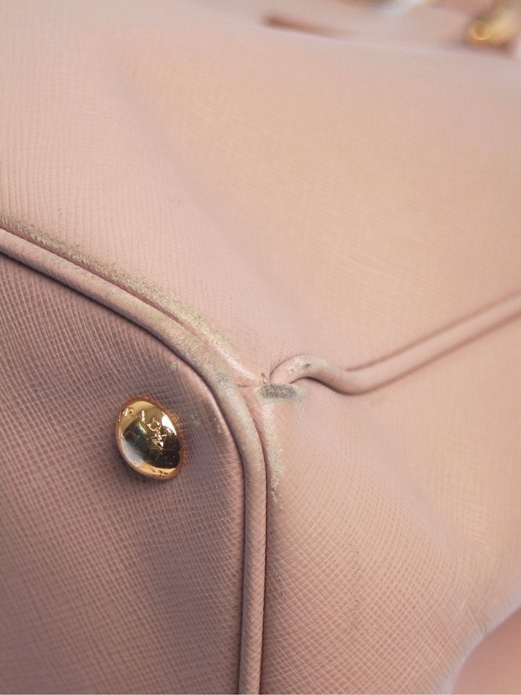 Prada Pink Saffiano Leather Galleria Top Handle Bag - Image 9 of 9