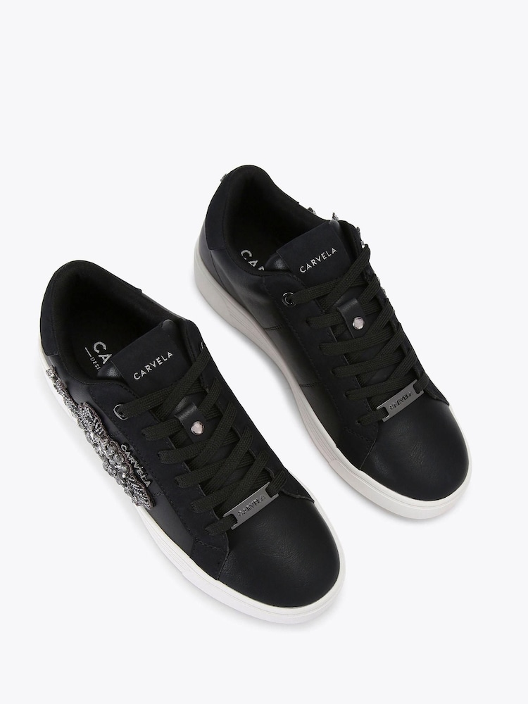 Carvela Mortella Black Trainers - Image 2 of 5
