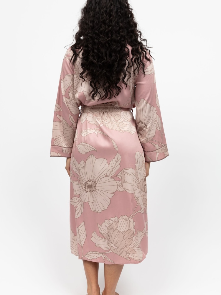 Fable and Eve Pink Long Sleeve Dressing Gown - Image 2 of 4