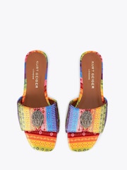 Kurt Geiger London Pink Kensington Flat Sandals - Image 3 of 5