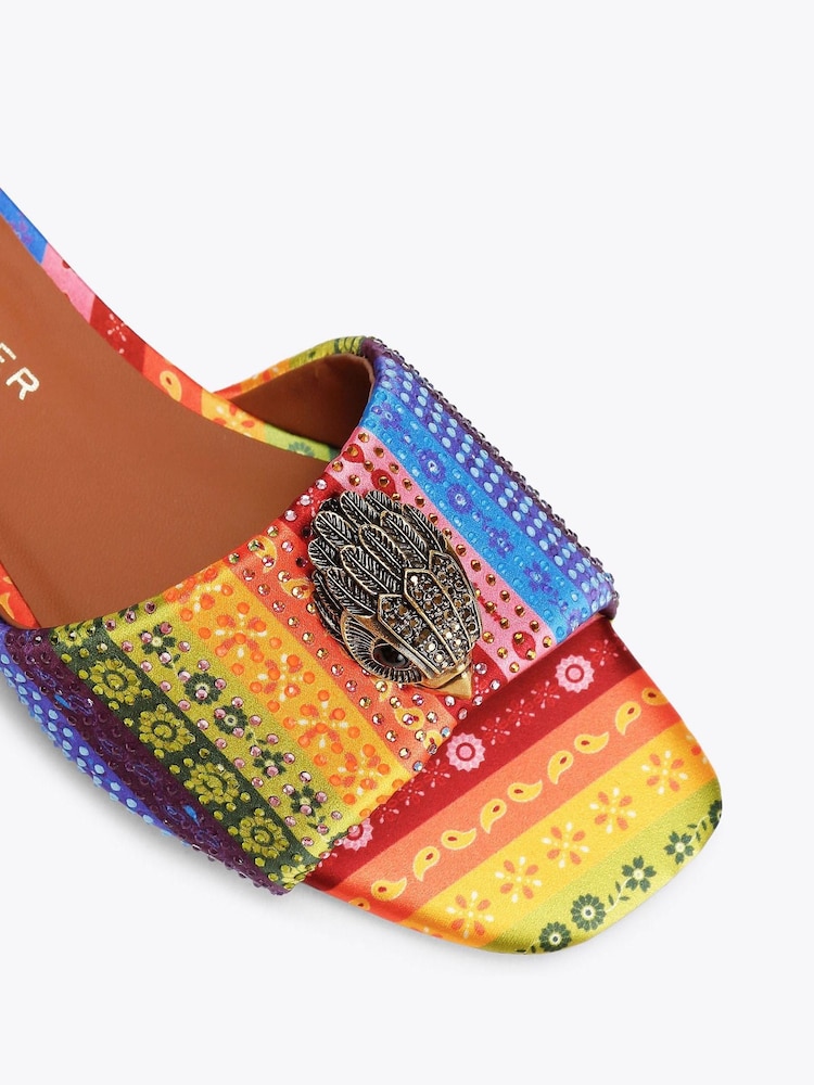 Kurt Geiger London Pink Kensington Flat Sandals - Image 5 of 5
