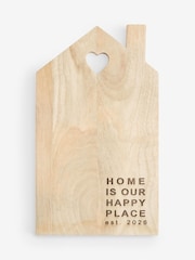 Natural New Home Est 2026 Wooden Chopping Board - Image 4 of 4