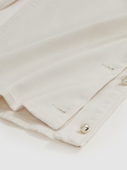 Reiss Cream Evelyn Side-Button Wide-Leg Jeans - Image 6 of 6