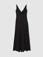Reiss Black Vanessa Cowl-Neck Sleeveless Maxi Dress - Image 2 of 7