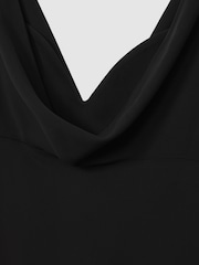 Reiss Black Vanessa Cowl-Neck Sleeveless Maxi Dress - Image 7 of 7