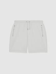 Reiss White Angus Textured Drawstring Shorts - Image 2 of 6