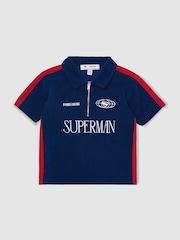 Superman | Reiss Towelling Polo Shirt - Image 2 of 4