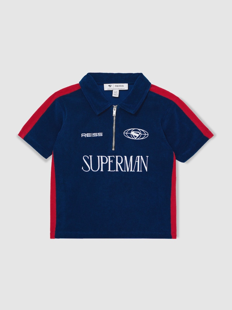 Superman | Reiss Towelling Polo Shirt - Image 2 of 4