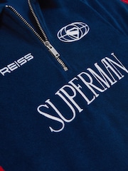 Superman | Reiss Towelling Polo Shirt - Image 4 of 4